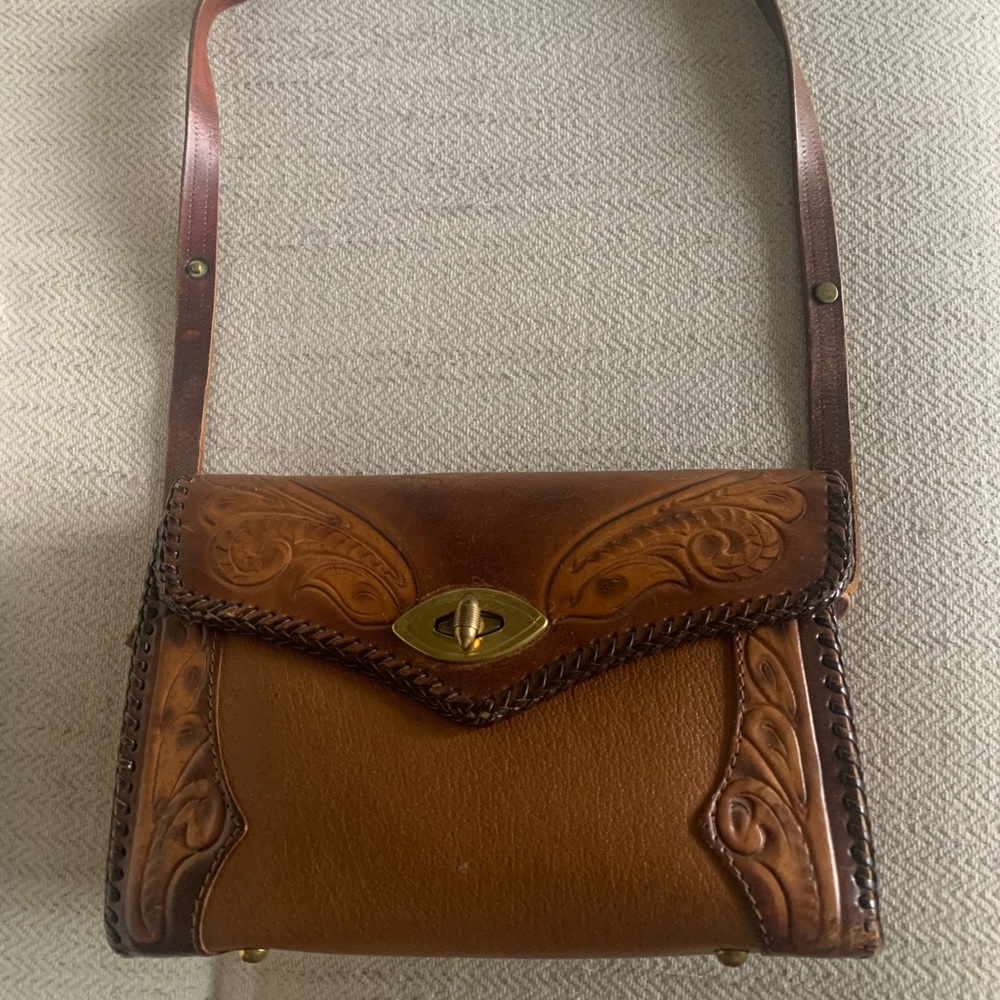 Joo Kay Hand Tooled Vintage Bag